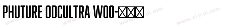phuture odcultra w00字体转换
